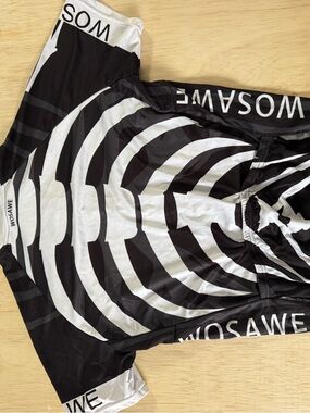 WOSAWE Black & White Cycling Jersey